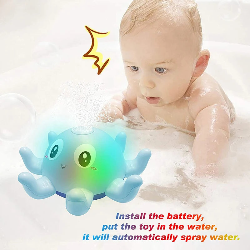Kids Electric Whale Bath Ball with Light Music LED Light Toy