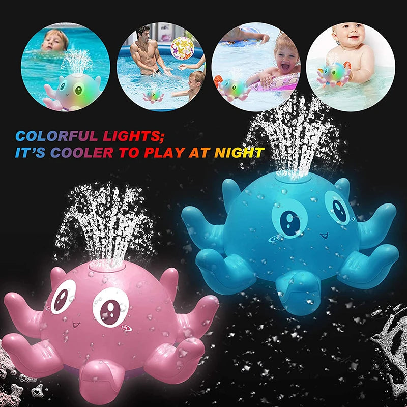 Kids Electric Whale Bath Ball with Light Music LED Light Toy
