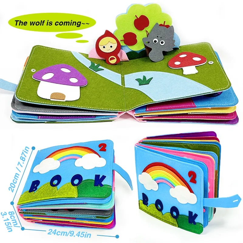 3D Toddlers Story Cloth Book -0-3months