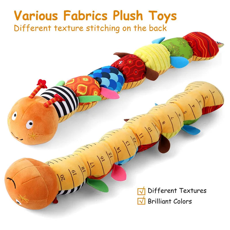Baby Rattle Musical Caterpillar Worm Soft Infant Plush Toy
