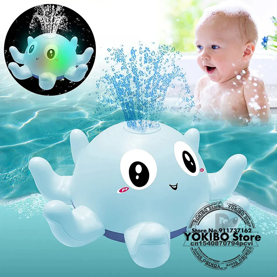 Kids Electric Whale Bath Ball with Light Music LED Light Toy